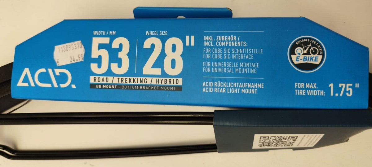 808F Acid Schutzbleche Mudguard 53 Schwarz 28