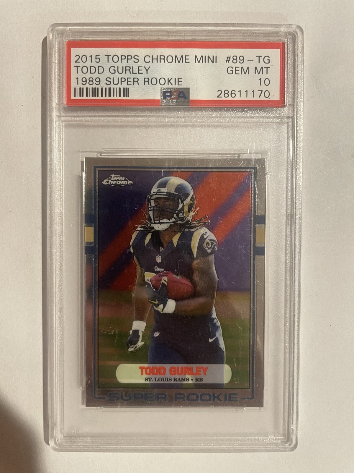 Todd Gurley Topps Chrome Mini 1989 Super Rookie #89TG Base