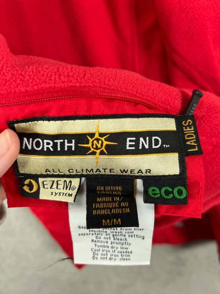 NORTH END EZEM система ECO жилет средний женщин красный мягкая подкладка двусторонний флис молнии - Изображение 3 из 4