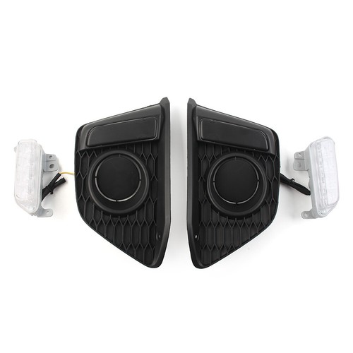 LED Day Running Light DRL Turn Signal Fog Lamp Assembly For Honda Fit Jazz 14-17 - Picture 7 of 15