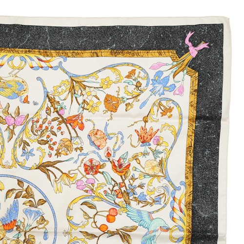 Hermes "Pierres d'Orient et d'Occident" Carre 90 Silk 100% Scarf Vintage Cleaned - Picture 5 of 24