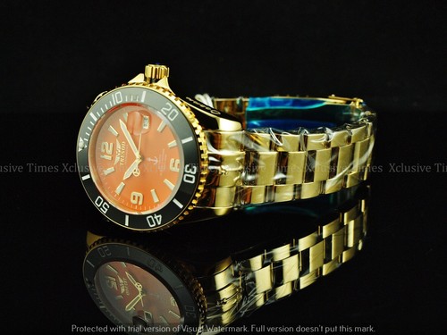 Reloj Tresod para hombre Super Luminova Ocean Master automático esfera naranja zafiro 18 KGIP SS - Imagen 7 de 12