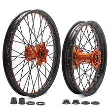 21"/19" CNC Spoked Wheel Set For XC EXC XC-F SXS EXC-F SXS-F XCG XCW SXF 125-540