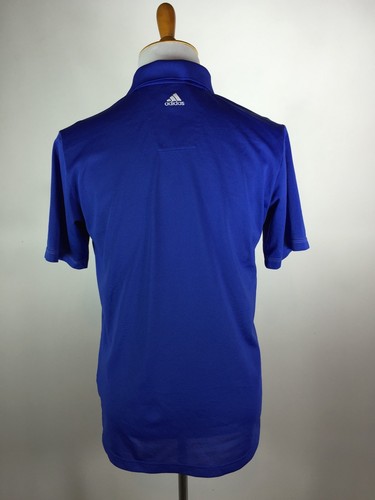 adidas climalite polo shirt mens size small blue golf