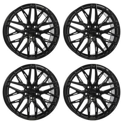 Set of 4 19in Black Alloy Wheel Rims for Mitsubishi 3000GT, RFK918K 5x114.3 5Lug
