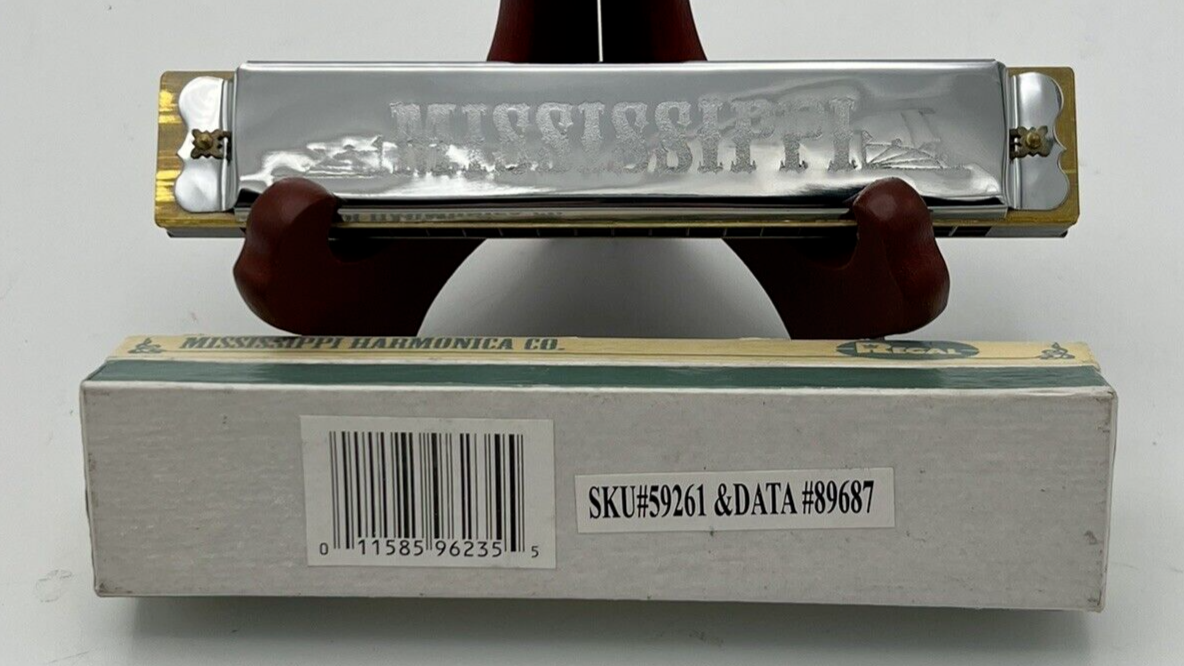 MISSISSIPPI HARMONICA CO. Regal Harmonica 96235 1992 Vintage With Box