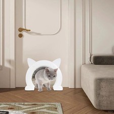 Large Cat Door W/Brush XL Indoor Cat Door Pet Door for Cats 12.2 2.16 10.62"