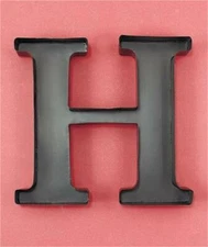 METAL MONOGRAM "H" LETTER-SHAPED INITIAL WINE CORK HOLDER WINE LOVER WALL ART