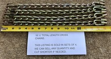 4- Snow Tire Chain 16.5 Cross Chains Parts Cross Links Ll