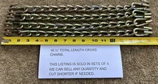 4- Snow Tire Chain 16.5" Cross Chains Parts  Cross links LL