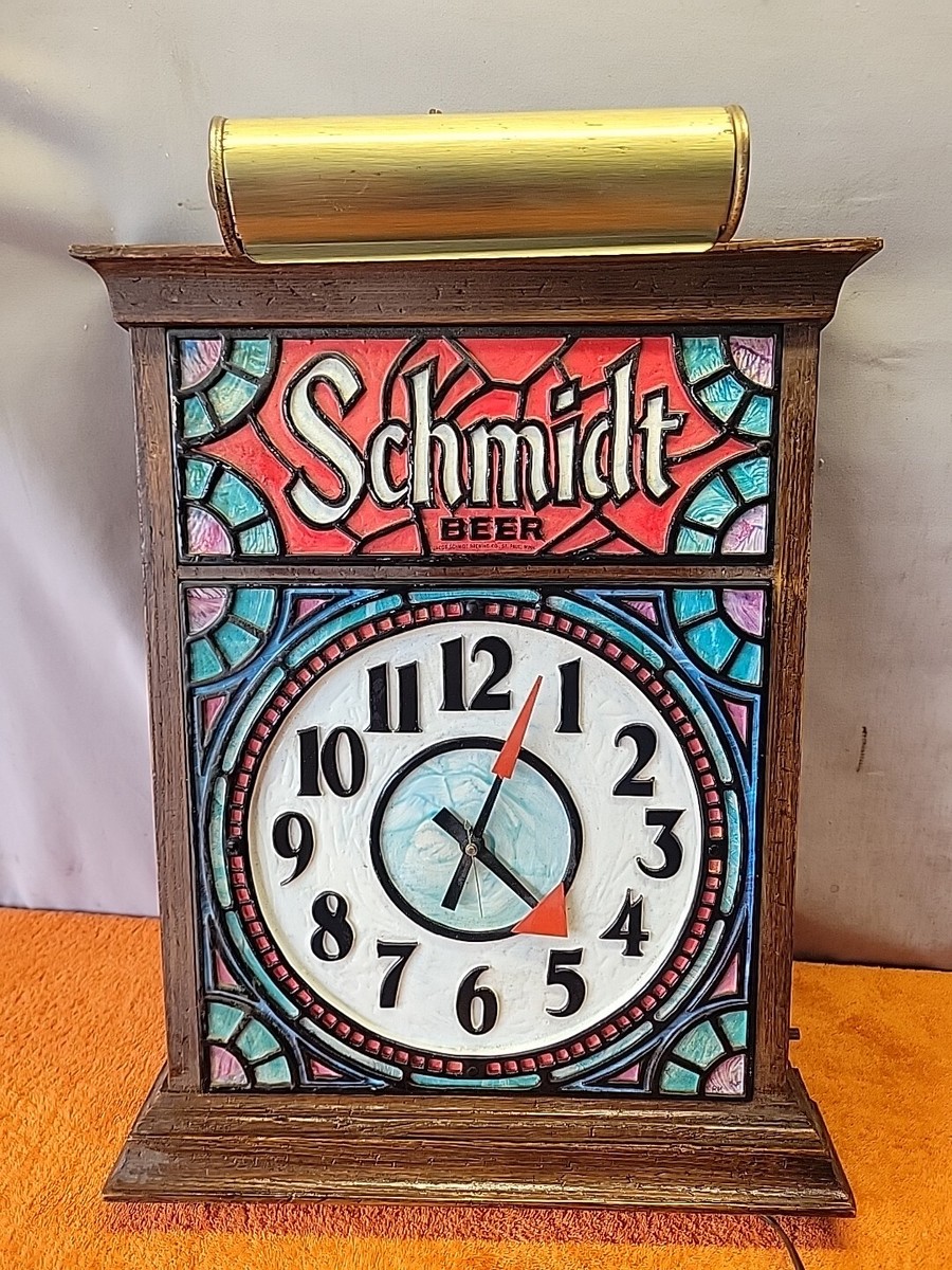 ビンテージ Schmidt BEER ライトサイン PUB バー ランプ ライト Rare 1950's-1960's Vintage Schmidt's Beer Bar Back Light
