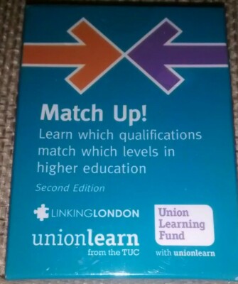 Match Up! Union Learn From TUC - Card Game Learning Fund Linking London 2018 Neu