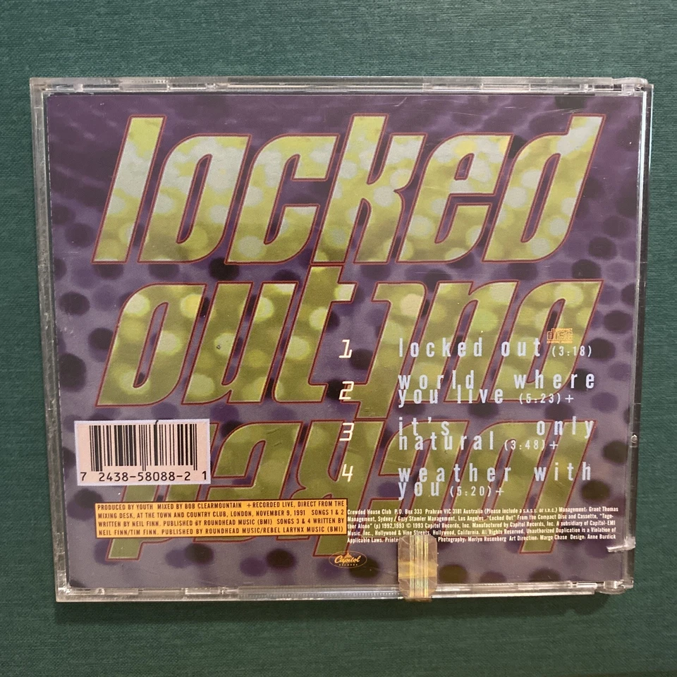 WW CROWDED HOUSE Locked Out / World Where You Live / VERY GOOD CONDITION CD Foto 2 de 4