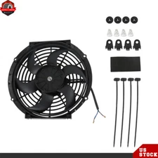 Electric Cooling Fan Thermo Fan + Mounting kits For 10 inch 12V volt Universal