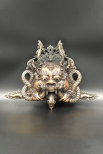 Tibetan Buddhist Wall Hanging Wrathful Cheppu Wall Hanging Mask 11"