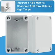 In/Outdoor Plastic Electrical Junction Box IP67 Waterproof Project Enclosure DIY