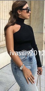 zara extra fine knit top