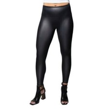 Jane and Bleecker Women's Faux Leather Legging, Black, Size S