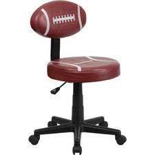 Flash Furniture Football Task Chair, Brown - BT-6181-FOOT-GG