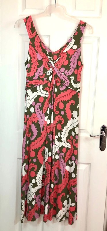 Boden Pink Multicoloured Patterned Sleeveless Mid… - image 7