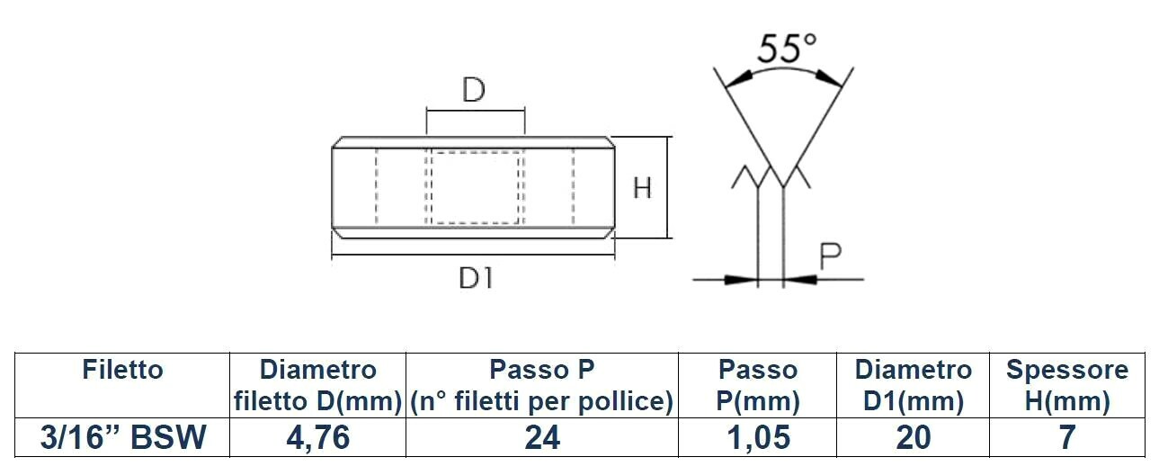Filiera HSS 3/32 BSW Whitworth – Filettatura Inglese, Marca ESO (Svizzera) - Foto 6