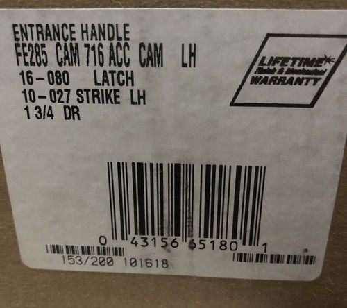 Schlage FE285 CAM ACC 716 CAM Camelot Handleset Interior Lever Aged Bronze LH - Picture 2 of 2