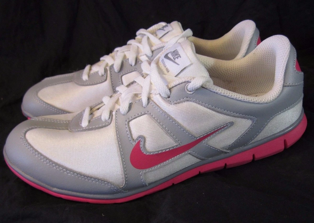 NIKE Oceania NM Womens Size 7.5 Athletic Walking Shoes White Pink 443937 100