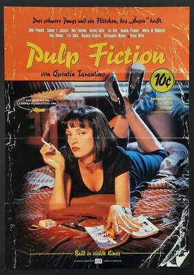 ポスター 90s VINTAGE PULP FICTION ORIGINAL POSTER Pulp Fiction original movie poster Quentin Tarantino Uma