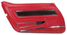 Corvette C3 Door Panel Red Deluxe Lh 1977
