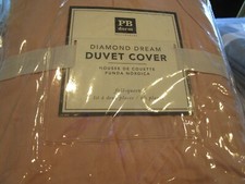 Pottery Barn Teen Diamond Dream full queen duvet quartz blush New w tag