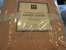 Pottery Barn Teen Diamond Dream full queen  duvet quartz blush  New 