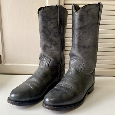 Zecuda by Dan Post Women's US Size M Charcoal Grey Leather