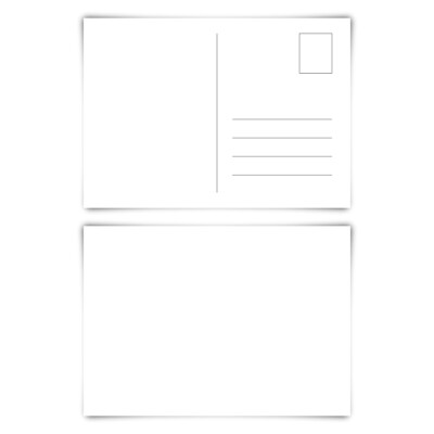 50 Blanko Postkarten Set 300g Kraftpapier. Umweltfreundlich