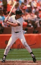 BOB MELVIN Signed Autographed San Francisco Giants Barry Colla Postcard