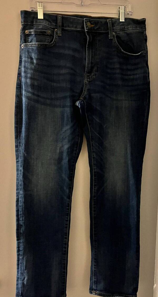 AMERICAN EAGLE FLEX ORIGINAL STRAIGHT MENS BLUE JEANS… Gem