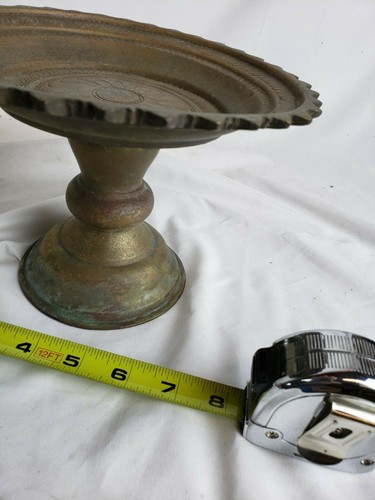 Great antique middle eastern bronze taza ca. late 19th C. 8" wide - Picture 11 of 11