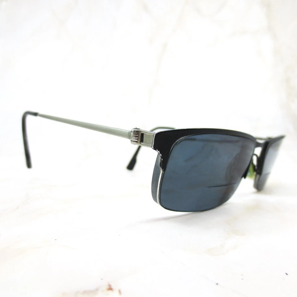 Gafas de sol Flexon Mechanical Synergy 001 marco para hombre negro medio borde 55-18-145 Foto 2 de 4