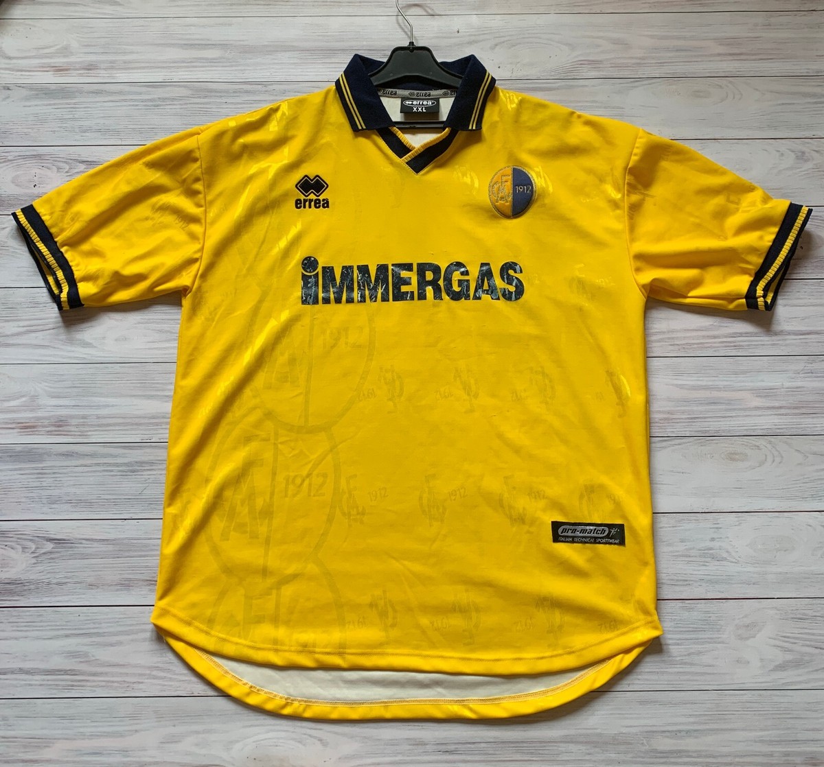 Modena FC 2001 - 2002 Home football shirt jersey Errea Size