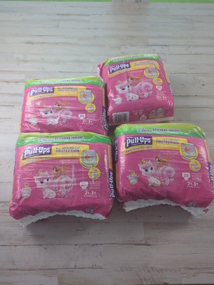 4 RARE SEALED Vintage Huggies Pull Ups Girls Whisker Haven Palace Pets 2T-3T  