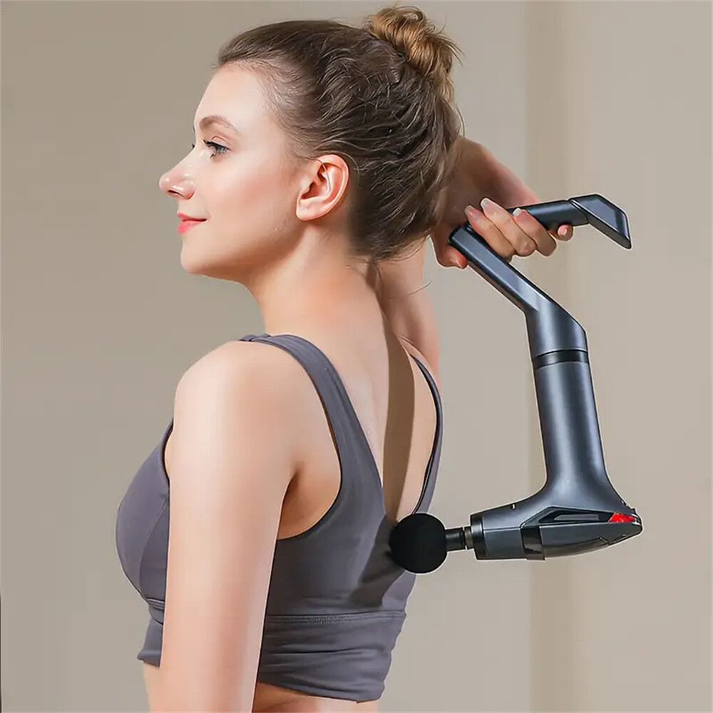 Powerful Percussion Massage Gun with 4 Heads for Deep Tissue Relief