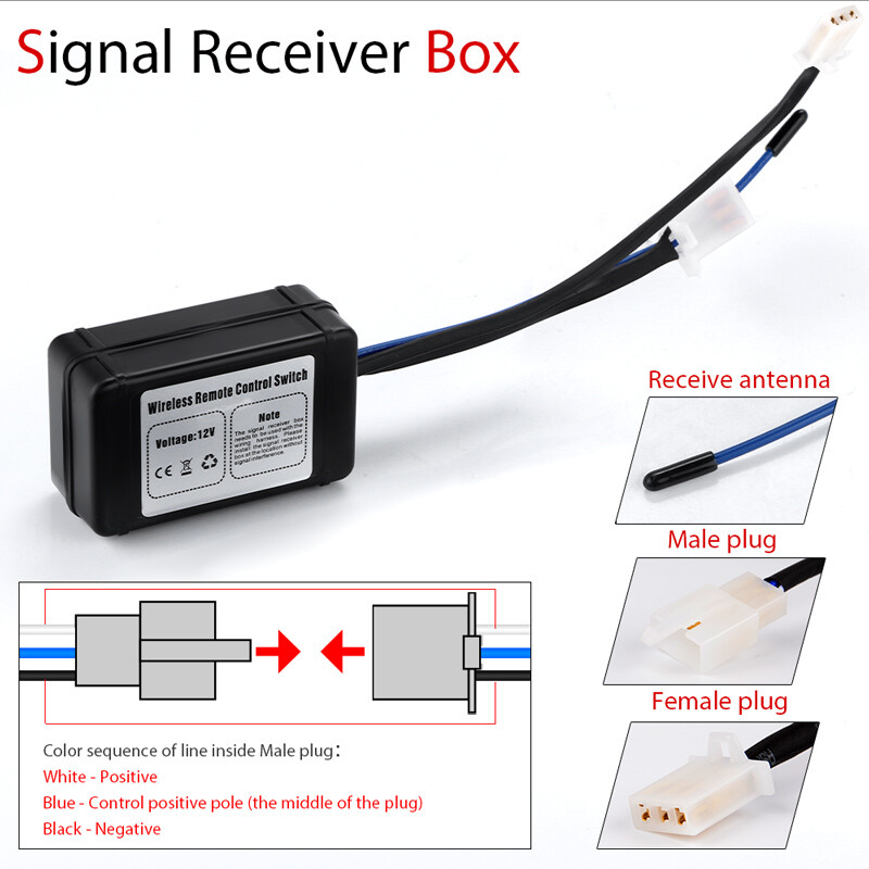 1-5X Wireless Remote Control Switch For LED Work Light – ON/Off & Strobe Modes