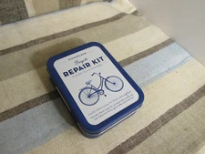 Kikkerland Bike Repair Kit Tin Maintenance Tools CD119