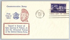 #1026 General George S. Patton FDC Sanders Cachet