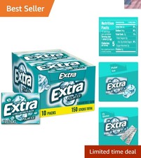 Bulk EXTRA Polar Ice Mint Gum - 150 Sugar-Free Sticks for Everyday Freshness