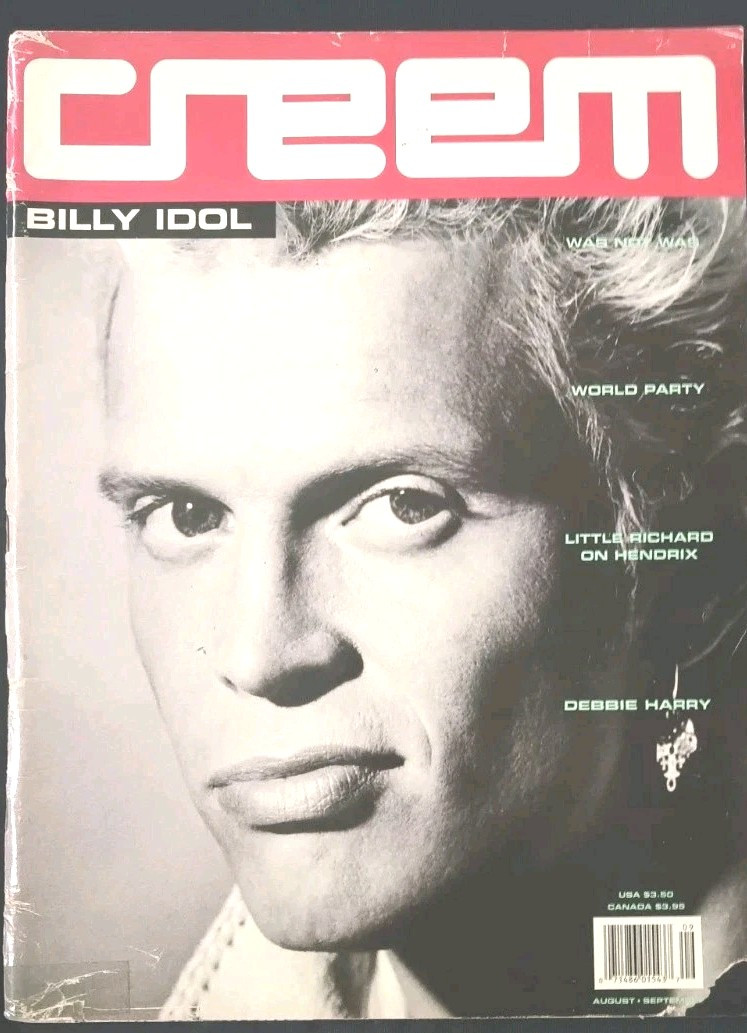 Creem Magazine Billy Idol August - September 1990 Large Format | eBay