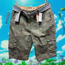Levi's Boys Westwood Cotton Cargo Camo Shorts - 20 REG W30-New With Tags