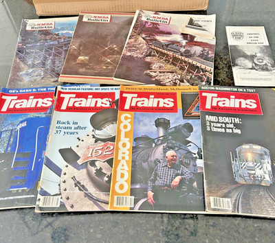 Lot Trains Magazines + NMRA Bulletin Vintage Railroad Train Hobby