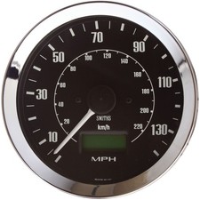 Smiths Classic Speedo Electronic Programmable 0-140MPH/0-220KMH 100mm GPS Sensor