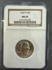 1950 D Washington Quarter NGC MS65 Silver Coin 25C #7979