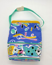 VTG Diaper Bottle Bag/ Cooler Gerber Pastel Fish Sea Life 1980's 2-pockets NWOT